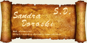Sandra Doroški vizit kartica